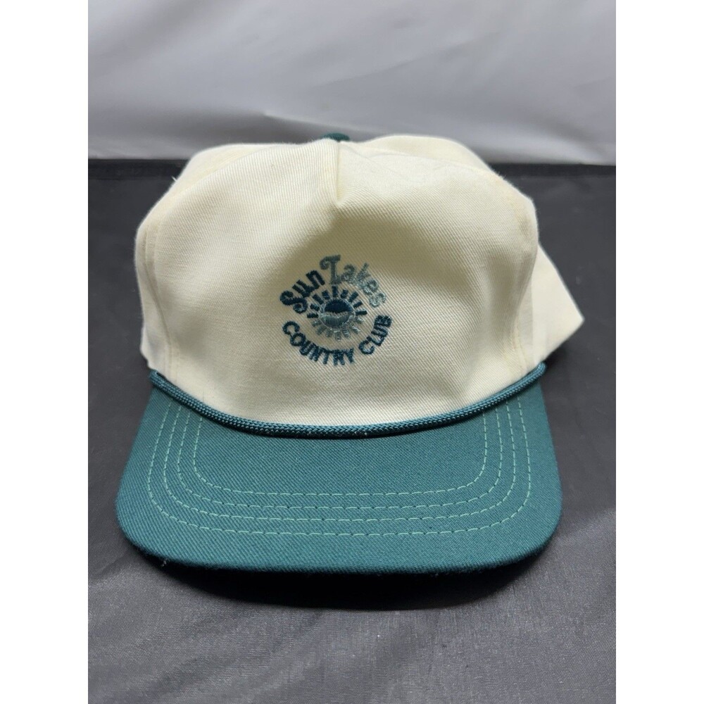 Sun Lakes Country Club Arizona Golf Hat Cap White Strapback Vintage 90s